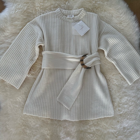 PIECE OF WHITE
Caitlin Belted Knit Mini Dress - Picture 8 of 10